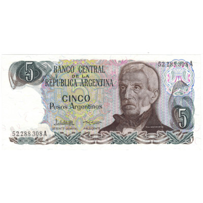 5 песо. 1983-1984 г.
