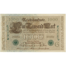 1000 марок. 1910 г.