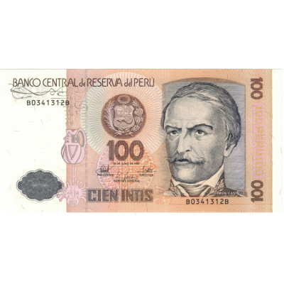 100 инти. 1987 г.