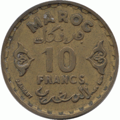 10 франков 1952 г.