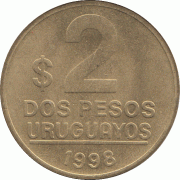 2 песо 1998