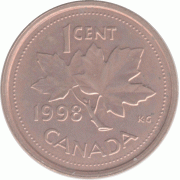 1 цент 1998 г.