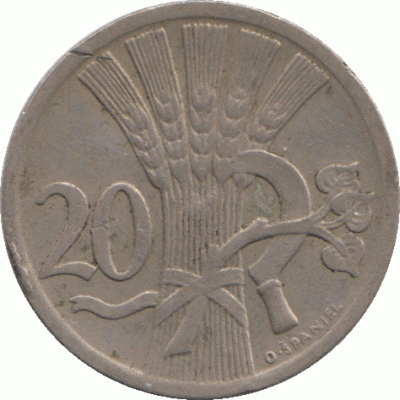 20 геллеров 1927 г.