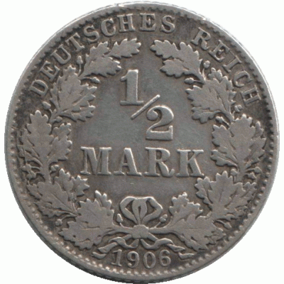 1/2 марки 1906 г.D