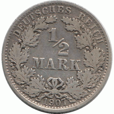 1/2 марки 1907 г. A