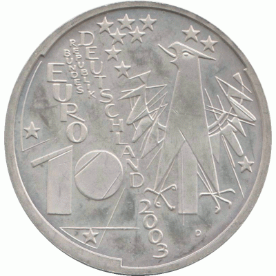 10 евро 2003 г.