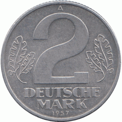 2 марки 1957 г. Германия
