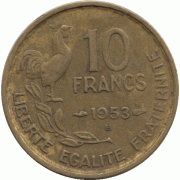 10 франков 1953 B