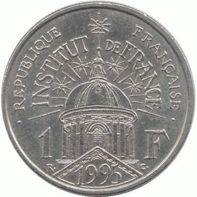 1 франк 1995 г.