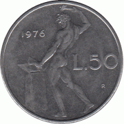 50 лир 1976 г.