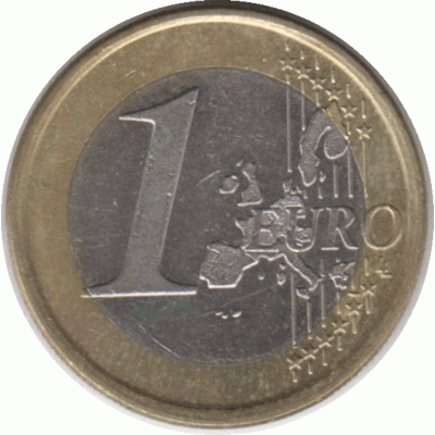 1 евро. 2001 г.