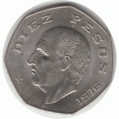 10 песо. 1976 г.