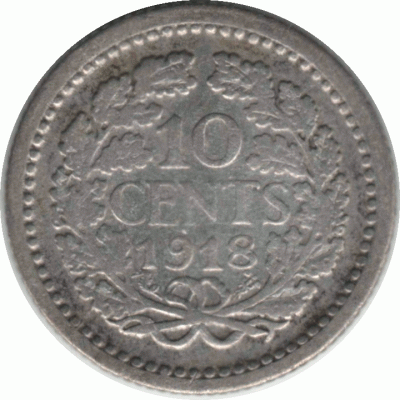 10 центов. 1918 г.