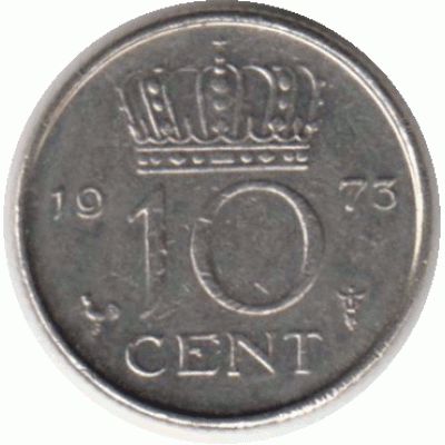 10 центов. 1973 г.
