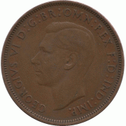 1 пенни 1938 г.