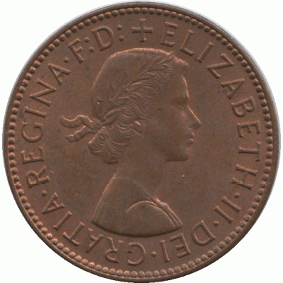 ½ пенни 1967 г.