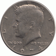 50 центов 1974 г.
