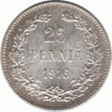 25 пенни. 1916 г.