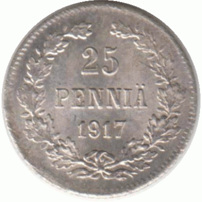 25 пенни. 1917 г.
