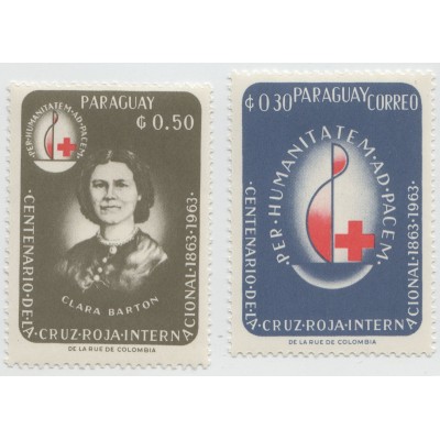 100 лет Красному Кресту. 1964 г. 2 марки