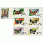 Бабочки. 1992 г.  7 марок.