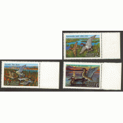 Утки. 1992 г. 3 марки.