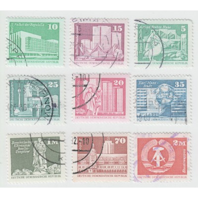 Стандарты 1973-1974г . 9 марок. Гашение.