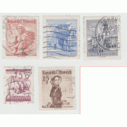 Стандарты 1925-1962г . 5 марок. Гашение.